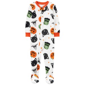 Multi Baby 1-Piece Halloween 100% Snug Fit Cotton Footie Pajamas