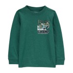 Green Baby Cast Track Car Graphic Tee