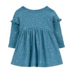 Blue Baby Floral Thermal Dress