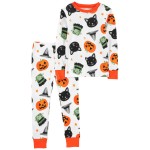 Ivory Toddler 2-Piece Halloween 100% Snug Fit Cotton Pajamas