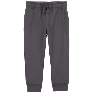 Grey Toddler Pull-On French Terry Joggers