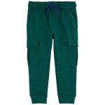 Green Toddler Pull-On Knit Cargo Pants