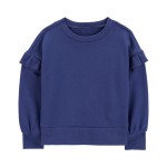Blue Toddler Fleece Crew Neck Sweatshirt