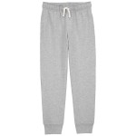 Grey Kid Pull-On French Terry Pants