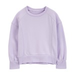Purple Kid Fleece Crew Neck Sweatshirt