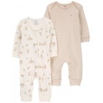 Baby Boys or Baby Girls Jumpsuits Pack of 2