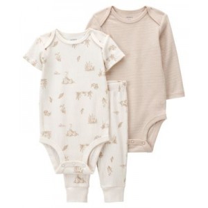 Baby Boys or Baby Girls Bodysuits and Joggers 3 Piece Set