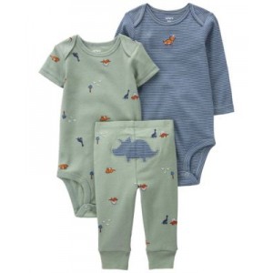 Baby Boys 3-Piece Bodysuits and Pants Set