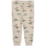 Toddler Boys Dinosaur Pull On French Terry Jogger Pants