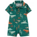 Baby Boys Dinosaur Cotton Romper