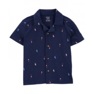 Toddler Boys Popsicle Button Front Shirt