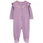 Baby Floral Snap-Up Sleep and Play Footed Coverall