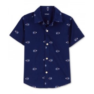 Toddler Boys Insect-Print Button-Down Shirt