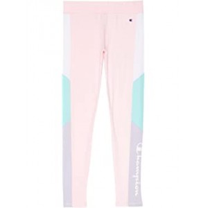 Color-Block Leggings (Big Kids) Pink Candy/White/Aruba Blue/Urban Lilac