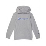 Classic Script French Terry Hoodie (Big Kids) Oxford Heather