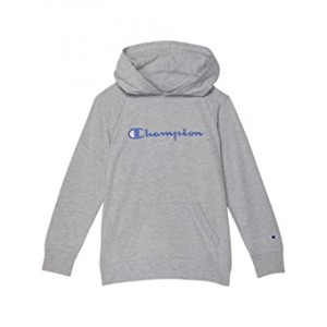 Classic Script French Terry Hoodie (Big Kids) Oxford Heather