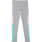 Color-Block Leggings (Big Kids) Oxford Heather/Urban Lilac/Aruba Blue