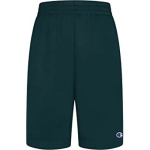 Abstract Camo Panel Mesh Shorts (Big Kids) Lakeside Green