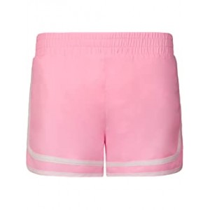 Solid Varsity Woven Shorts (Big Kids) Pink Candy