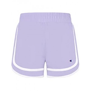 Solid Varsity Woven Shorts (Big Kids) Urban Lilac