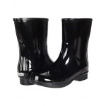 Polished Mid Rain Boots Black