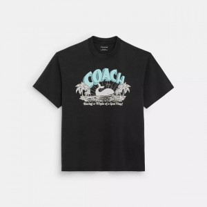 whale t shirt in organic cotton