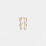 signature crystal chain earrings