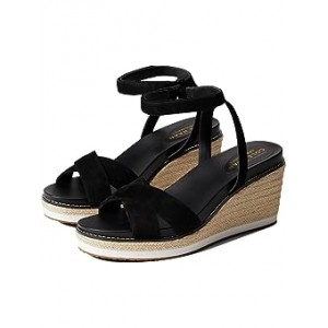 Cloudfeel Espadrille Wedge Sandal 75 mm Black