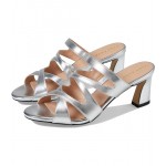 Alyse Heeled Sandal 65 mm Silver Specchio Leather