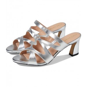 Alyse Heeled Sandal 65 mm Silver Specchio Leather