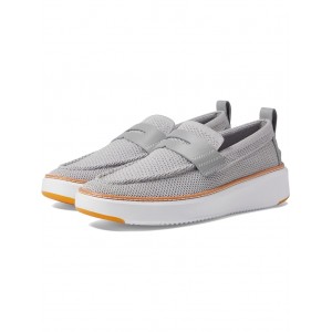 Grandpro Topspin Stitchlite Penny Loafer Sleet/Optic White