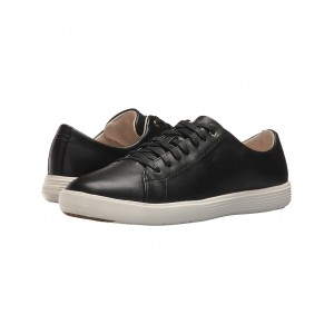 Grand Crosscourt Sneaker Black Leather/White