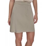 Womens Zip-Front Slant-Pocket Mini Skirt