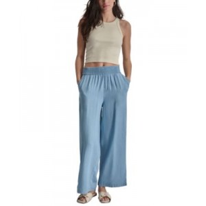 Womens Pull-On Wide-Leg Ankle Pants