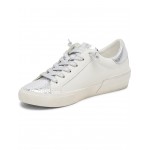 Zina White/Silver Recycled Leather