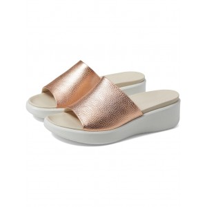 Flowt Luxe Wedge Sandal Slide Hammered Bronze