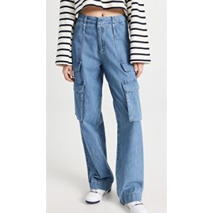 Relaxed Straight Cargo Jeans