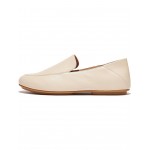 Allegro Crush-Back Leather Loafers Stone Beige