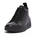 Rally Leather High-Top Sneakers All Black