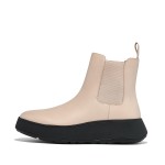 Leather Flatform Chelsea Boots