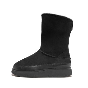Short Double-Faced Shearling Boots