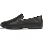 Womens FitFlop Allegro Crush-Back Leather Loafers