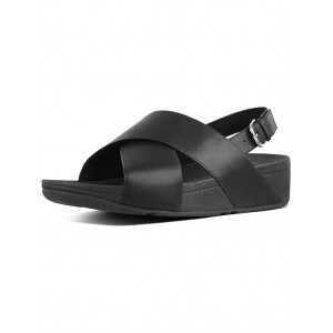 FitFlop Lulu Cross-Back Strap Sandals - Leather