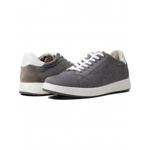 Heist Knit Lace To Toe Sneaker Gray Knit/Gray Suede/White Smooth