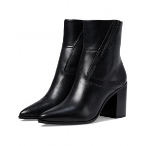 Ticada Pointed Toe Bootie Black Leather