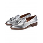 Carolynn Low Slip-On Tassel Loafers Silver Metallic