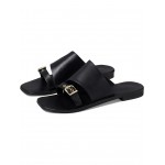 Mila Minimal Flat Sandal Black