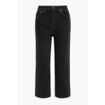 Misy cropped high-rise straight-leg jeans