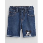 babyGap | Disney Mickey Mouse Slim Denim Pull-On Shorts