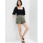 4 High Rise Pull-On Utility Shorts